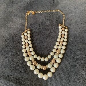 Kate Spade Cream and Gold Layered Necklace